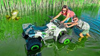 Den is studying the work of the ATV maintenance master