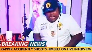 BREAKING NEWS: RAPPER ACCIDENTALLY SHOOTS HIMSELF IN LIVE INTERVIEW