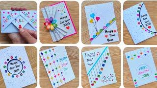 8 Amazing DIY New Year Card Ideas | Happy New Year Crafts | New Year Cards 2024