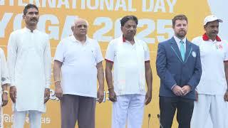 CM attends state-level program organized at Vadnagar as a part of International Day of Yoga