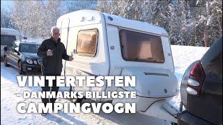 Vintertesten - Vega 365 (DK's billigste campingvogn) (Reklame)