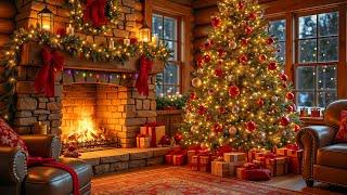 Beautiful Christmas music with fireplace Piano music, Christmas carol, relaxing music 