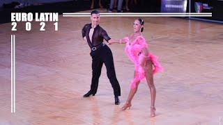 Stefano Mendolia - Oxana Kononova, ITA | 2021 WDSF European Ch. Latin | R1 C