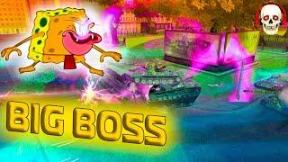 ТОПОВЫЕ МОМЕНТЫ  BIG BOSS | Tanks Blitz | Биг Босс Tanks Blitz 