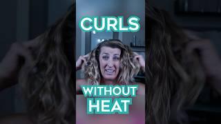 Heatless curls! Add a few braids into damp hair and bam  you have beachy waves #heatlesscurl