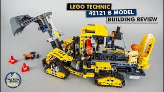 LEGO Technic 42121 B model - Tracked Tractor with Backhoe building review