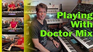 Using my Novation Summit to build a track from Doctor Mix