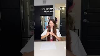 How do you draw a star? ⭐ #teana #tanyahereforu5 #comedy #relatable #funny