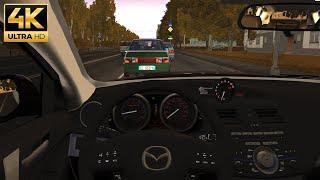 City Car Driving - Mazda 3 2010 150 hp - Logitech G29 - 4K Gameplay