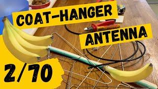 HAM RADIO: The Coat hanger Antenna 2m/70cm dipole.