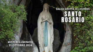 Il Santo Rosario di Lourdes di oggi, Giovedì 31 Ottobre 2024, Misteri della Luce