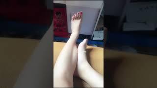 易直播 短丝裸足送给喜欢的同好Chinese girl pantyhose feet