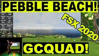 Playing Pebble Beach Golf Course on FSX 2020 (Foresight Sports GCQuad)