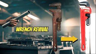 RESCUE Your Rusty Pipe Wrench in no time | Pipe Wrench Restoration