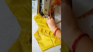  Unique Model Blouse Back Neck Design Cutting And Stitching Full Detail #viralvideo #stitching