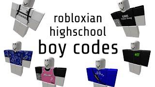 ROBLOXIAN HIGHSCHOOL BOY CODES