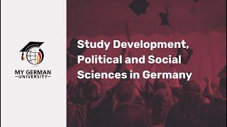 Study Development, Political and Social Sciences in Germany