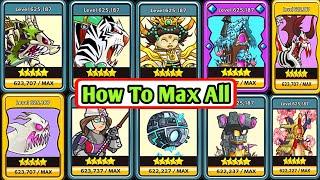 How To Max Rank Up All Towers And Hero's In Tower Conquest - Android Gameplay