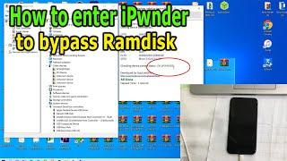 How to enter iPwnder pwned DFU mode to Boot Ramdisk