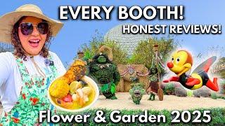 EVERY BOOTH! Complete Guide to Epcot Flower & Garden Festival 2025 HONEST REVIEWS