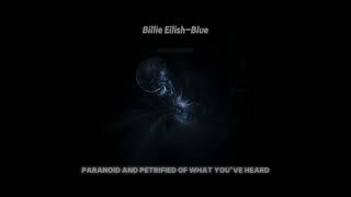 billie eilish-blue (sped up+lyrics+reverb)