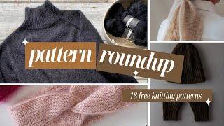 Pattern Roundup! 18 Free Knitting patterns to enjoy this fall | socks, cables, hats, & turtlenecks