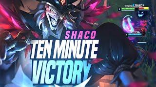 How a Challenger Shaco Wins in 10 Minutes in Low Elo - Coach Eagz