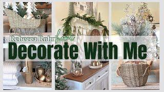 2024 CHRISTMAS FARMHOUSE CONSOLE COTTAGE HOME DECOR BUFFET SIDEBOARD