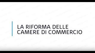 La riforma delle Camere di commercio