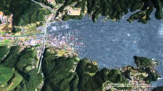 Tsunami run-up analysis with a 60 m class ship as a floating object in Kesennuma by MPS method