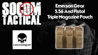 Emerson Gear 5.56 and Pistol Triple Magazine Pouch