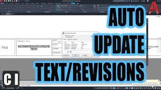 Easy AutoCAD Trick to Automate Layout Text! Auto Update Revisions, Titles & more on all Sheets