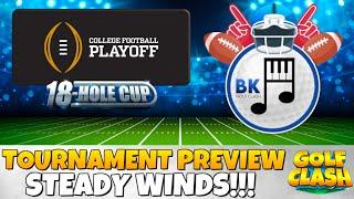 TOURNAMENT REVEAL & PREVIEW: College Football Playoff 18-Hole Cup | Golf Clash News