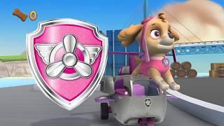 Paw Patrol on a Roll Щенячий патруль прохождение #8 Скай и Крепыш спасают Черепашек