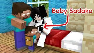 Baby Herobrine Has a new Baby Sister ️ Minecraft Animation