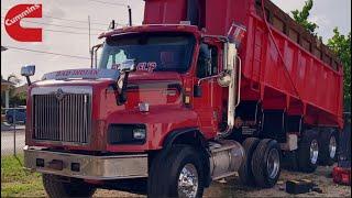 18 SPEED SHIFTING | CUMMINS ISX | CAYMAN ISLANDS | INTERNATIONAL PAYSTAR | DUMP TRUCK | #viralvideo