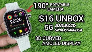 S16 5G ANDROID SMARTWATCH WITH 190° ROTATABLE CAMERA | CD99 5G-CELLULAR WATCH WITH CAMERA REVIEW