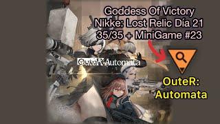 Goddess Of Victory Nikke Evento OuteR: Automata Día 21 Lost Relic 35/35 MiniGame 23