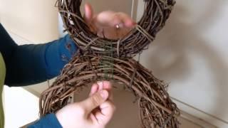 How to Make a Bunny Wreath!