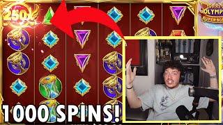 250X MULTI doing 1000 SPINS on GATES OF OLYMPUS SUPER SCATTER!