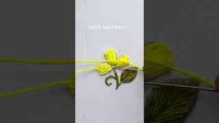 easy flower stitch #shortvideo #embroidery #trending