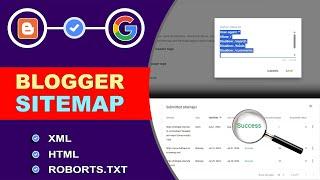 How to create sitemap for blogger website | Blogger Sitemap Kaise Banaye - HTML , XML (Roborts.TXT)