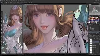 [CLASS] 얼굴 채색 2/2 #painting #game