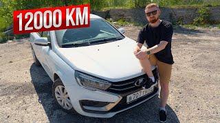 12 тыс км с Лада Веста на вариаторе | ЭУР | подушка двигателя