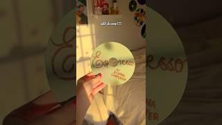 espresso by sabrina carpenter painted vinyl record | #sabrinacarpenter #diy