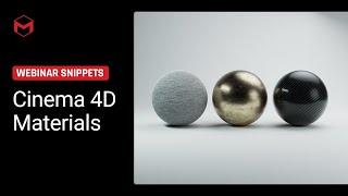 Understanding Cinema 4D Materials