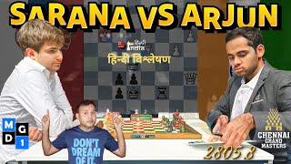 Arjun Vs Sarana Full Game ! वो खेल जिसने बनाया अर्जुन को दुनिया का नंबर 2 खिलाड़ी !