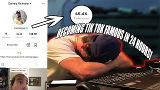 I TRIED BECOMING TIK TOK FAMOUS IN 24 HOURS!