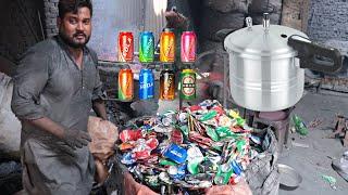 Incredible Process Of Making Pressure Cooker  From Soda Canes Recycling