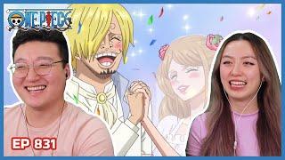 SANJI & PUDDING'S WEDDING BEGINS! | One Piece Episode 831 Couples Reaction & Discussion